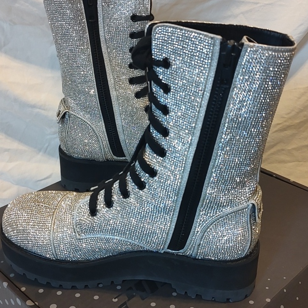 Poster Girl Billionaire Bling Ankle Boots - Picture 5 of 7